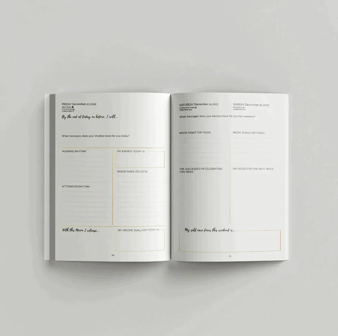 Q4 2025  - 90-Day Moon Phase Daily Planner Sept - Dec (Softcover)
