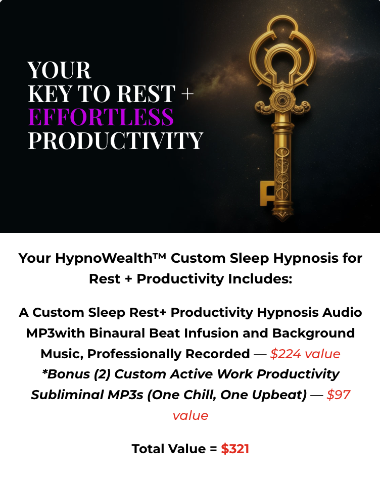 Restful Sleep, Productive Mornings - Hypnosis Audio MP3