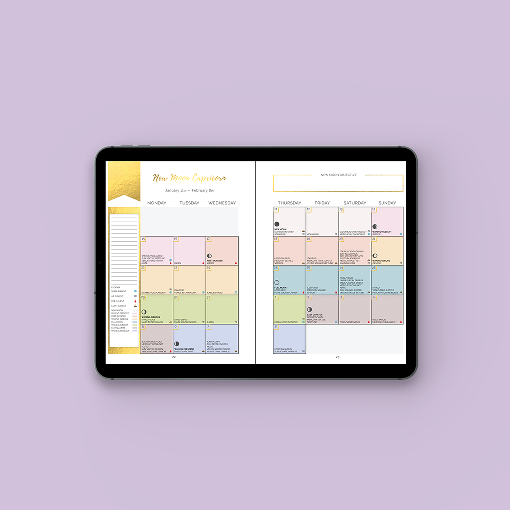 Q3 2024 Moonsight Planner - 90-Day Moon Phase DIGITAL Daily Planner July - Oct GoodNotes PDF