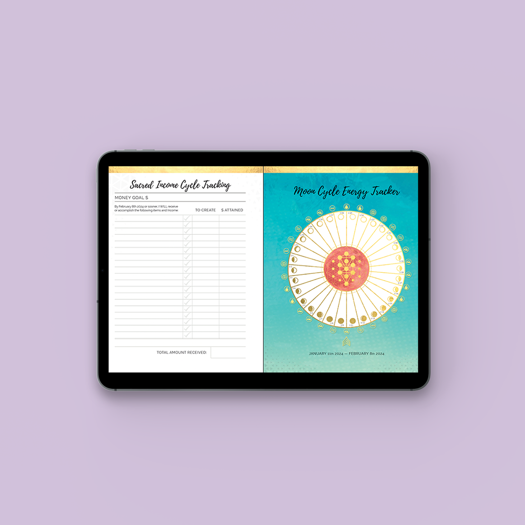 Q1 2024 Moonsight Planner - 90-Day Moon Phase DIGITAL Daily Planner Jan - April GoodNotes PDF