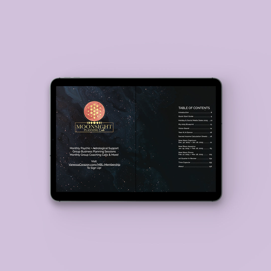 Q4 2025 Moonsight Planner - 90-Day Moon Phase DIGITAL Daily Planner Sept - Dec GoodNotes PDF