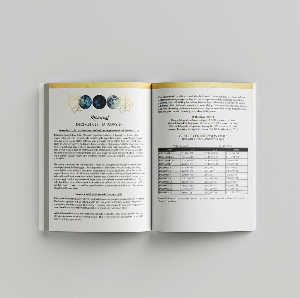 Q1 2023  - 90-Day Moon Phase Daily Planner Jan -March 2023 (Softcover)
